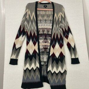 American Eagle Duster Cardigan with Pockets, Chunky Thick Knit Sweater Medium